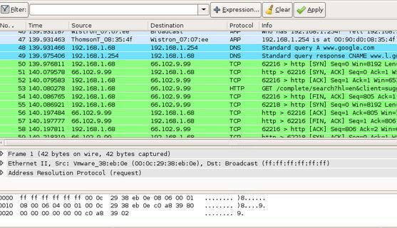 network packet sniffer